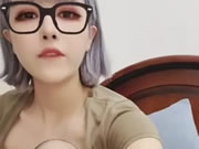 淫蕩黑絲美少女用情趣棒手淫取悅